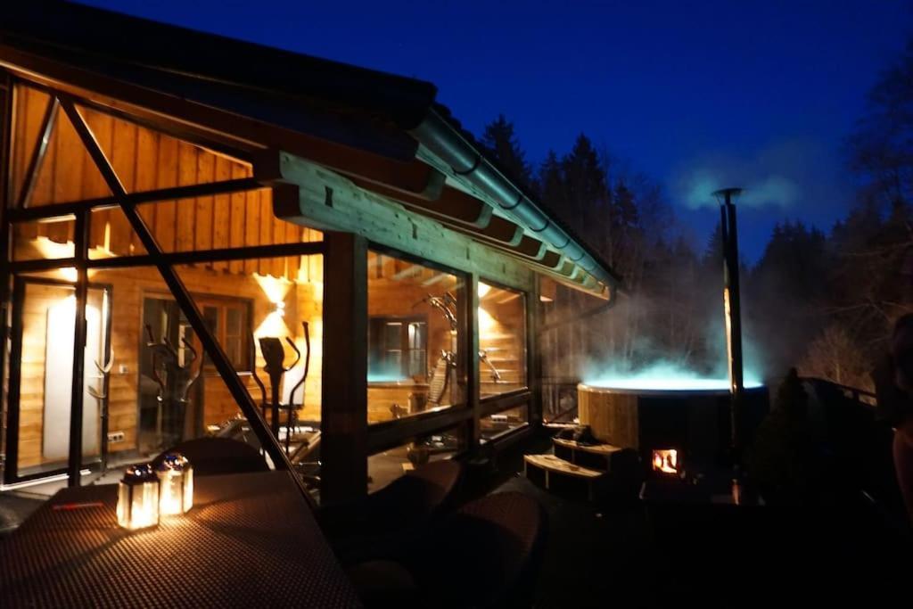 גראינאו Chalet S - 5 Sterne Luxus Ferienhaus Direkt Am Eibsee Und Zugspitze מראה חיצוני תמונה
