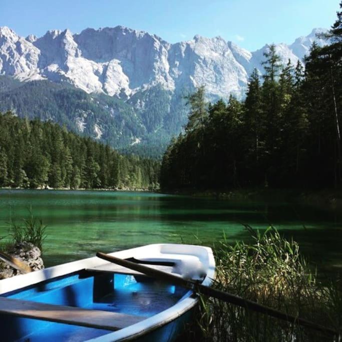 גראינאו Chalet S - 5 Sterne Luxus Ferienhaus Direkt Am Eibsee Und Zugspitze מראה חיצוני תמונה